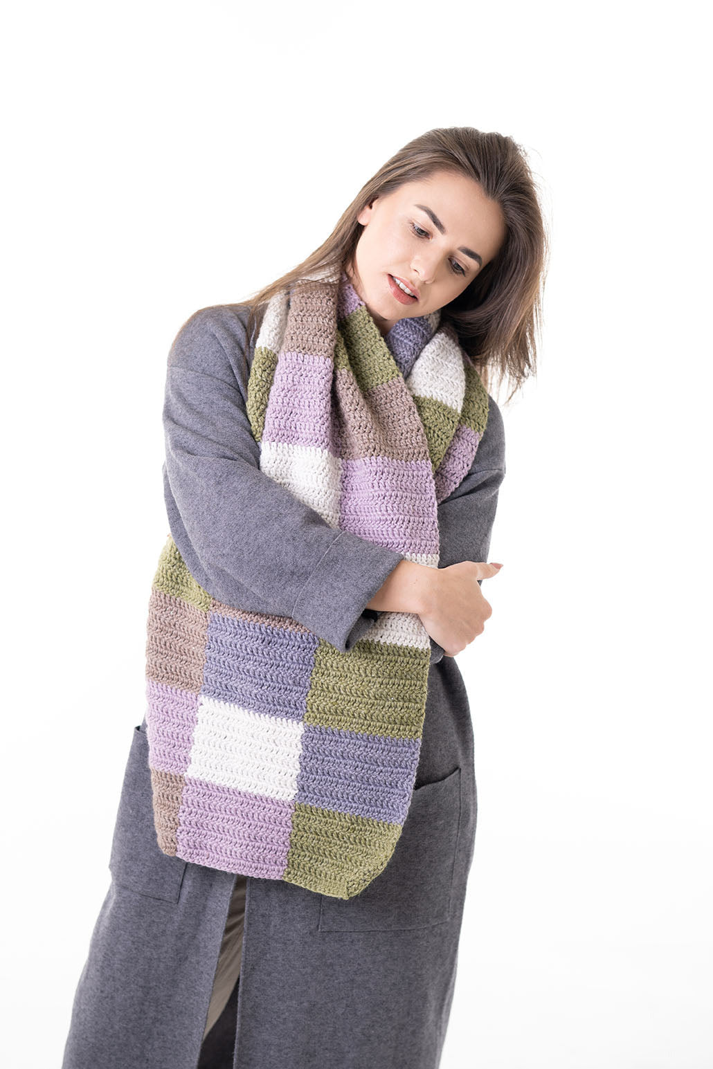 Color Block Scarf (Crochet)