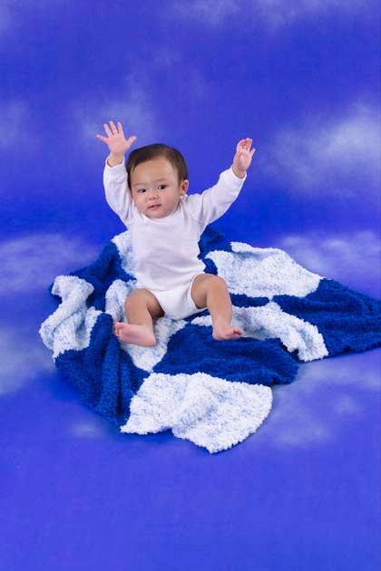 Checkered Baby Blanket Easy Knit and Crochet Pattern Pattern (Knit & Crochet)
