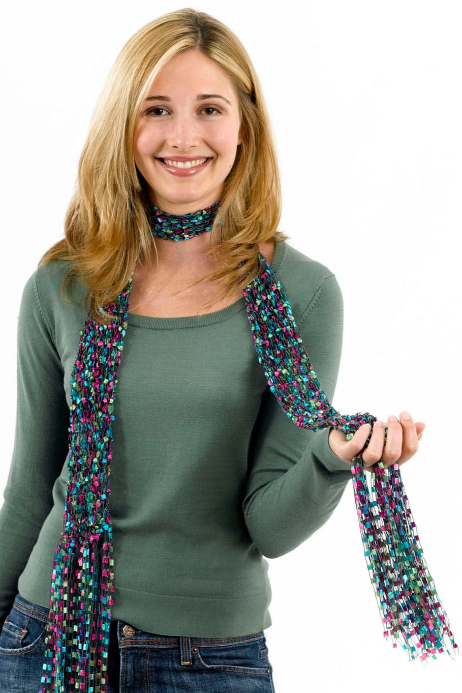 Lacy Quick Knit Scarf Pattern (Knit)