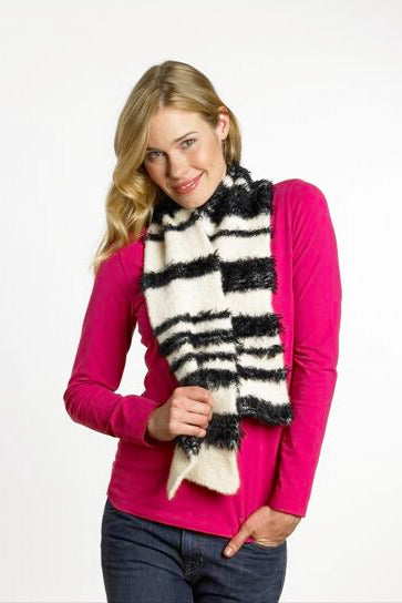 Clever Stripes Scarf Pattern (Knit)