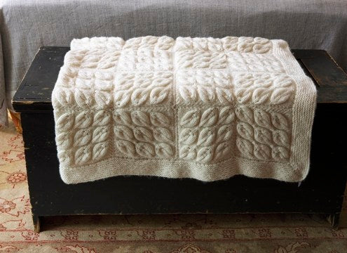 Cascading Leaves Throw Pattern (Knit) - Version 2