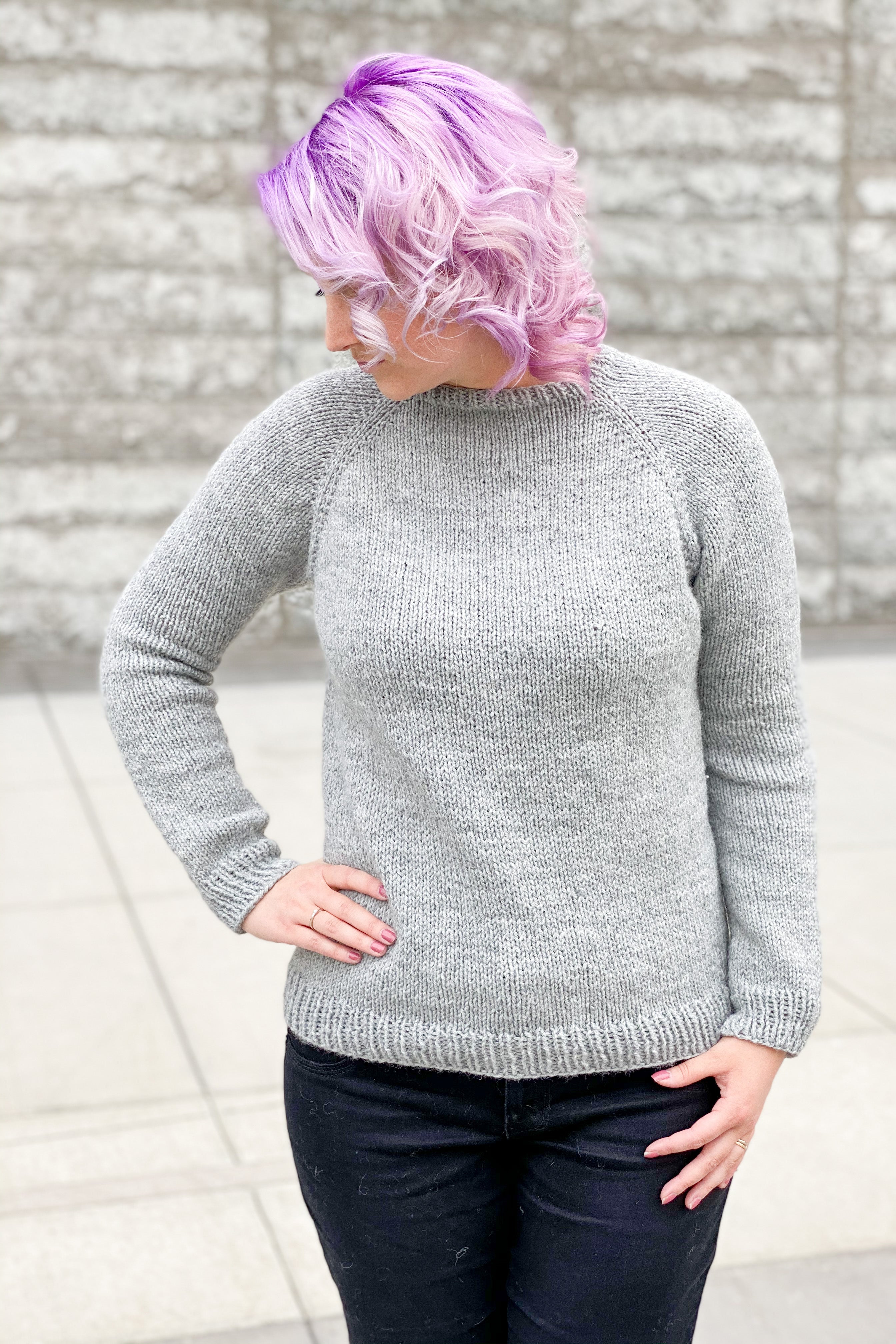 Knit Kit - Stockinette Beginner Raglan LITE