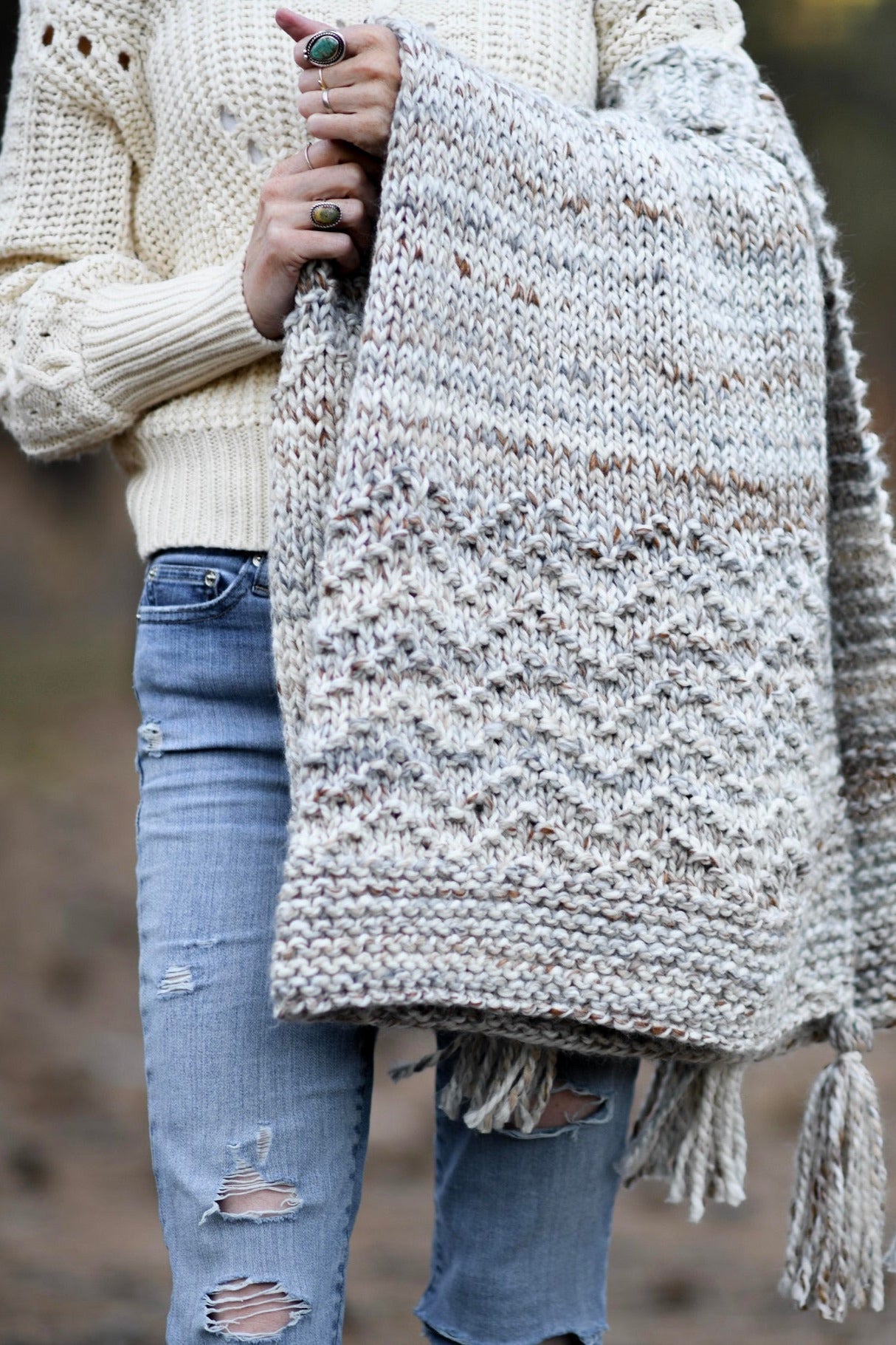 Knit Kit - Modern Mountain Throw