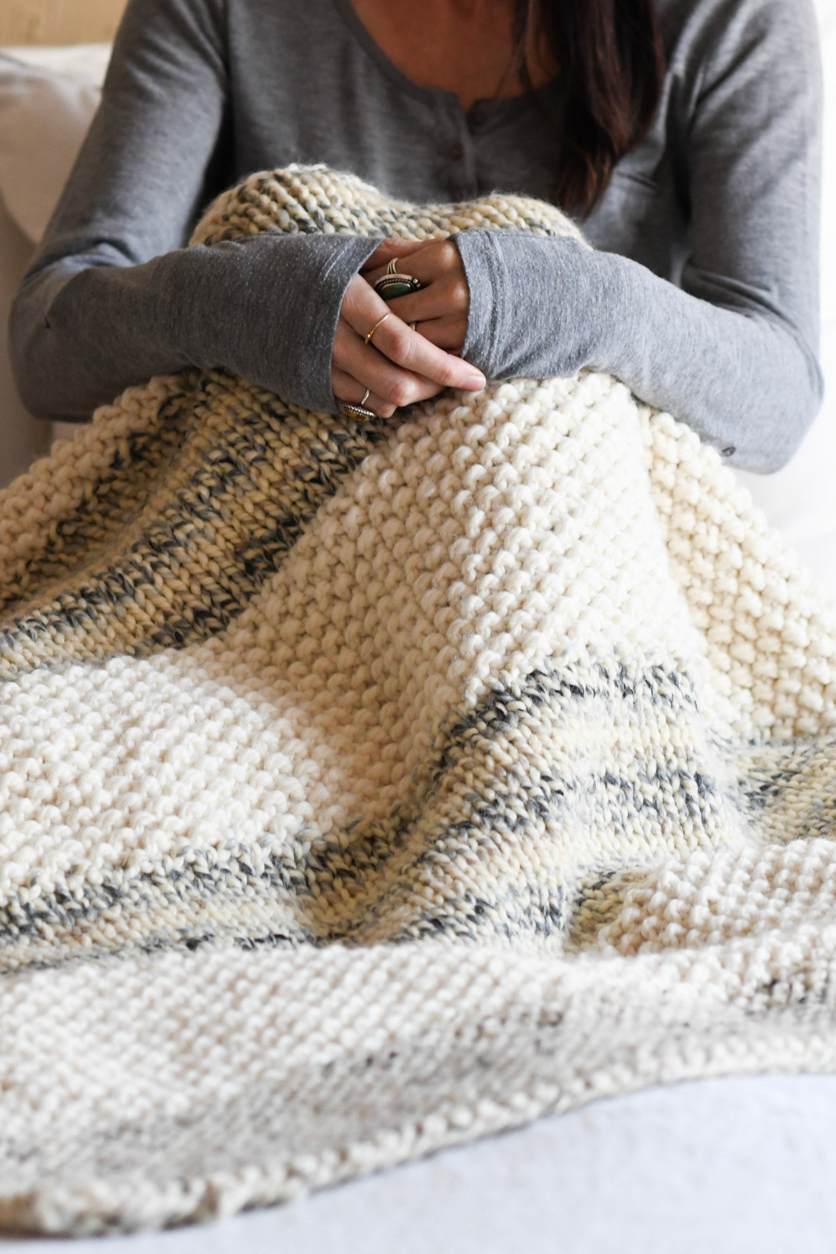Knit Kit - Winterland Three Stitch Blanket
