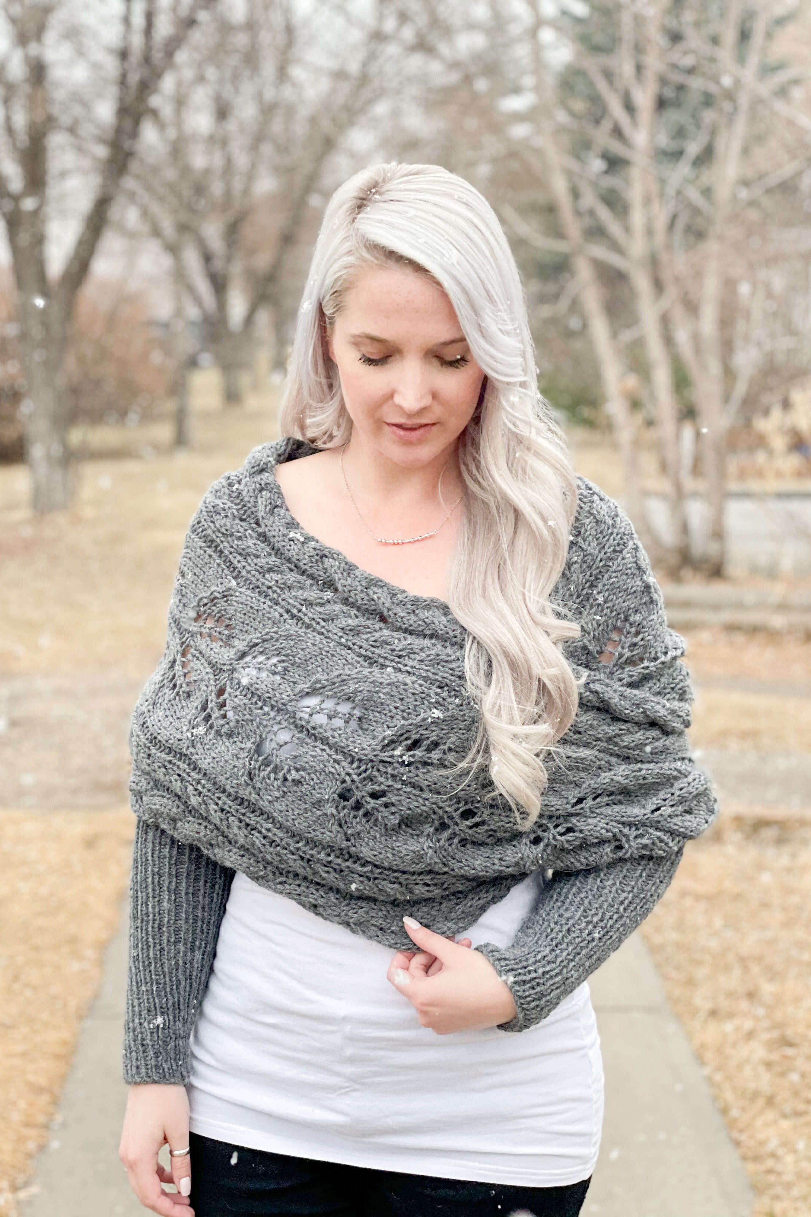 Knit Kit - Wrapped Up in Cables Sweater Scarf