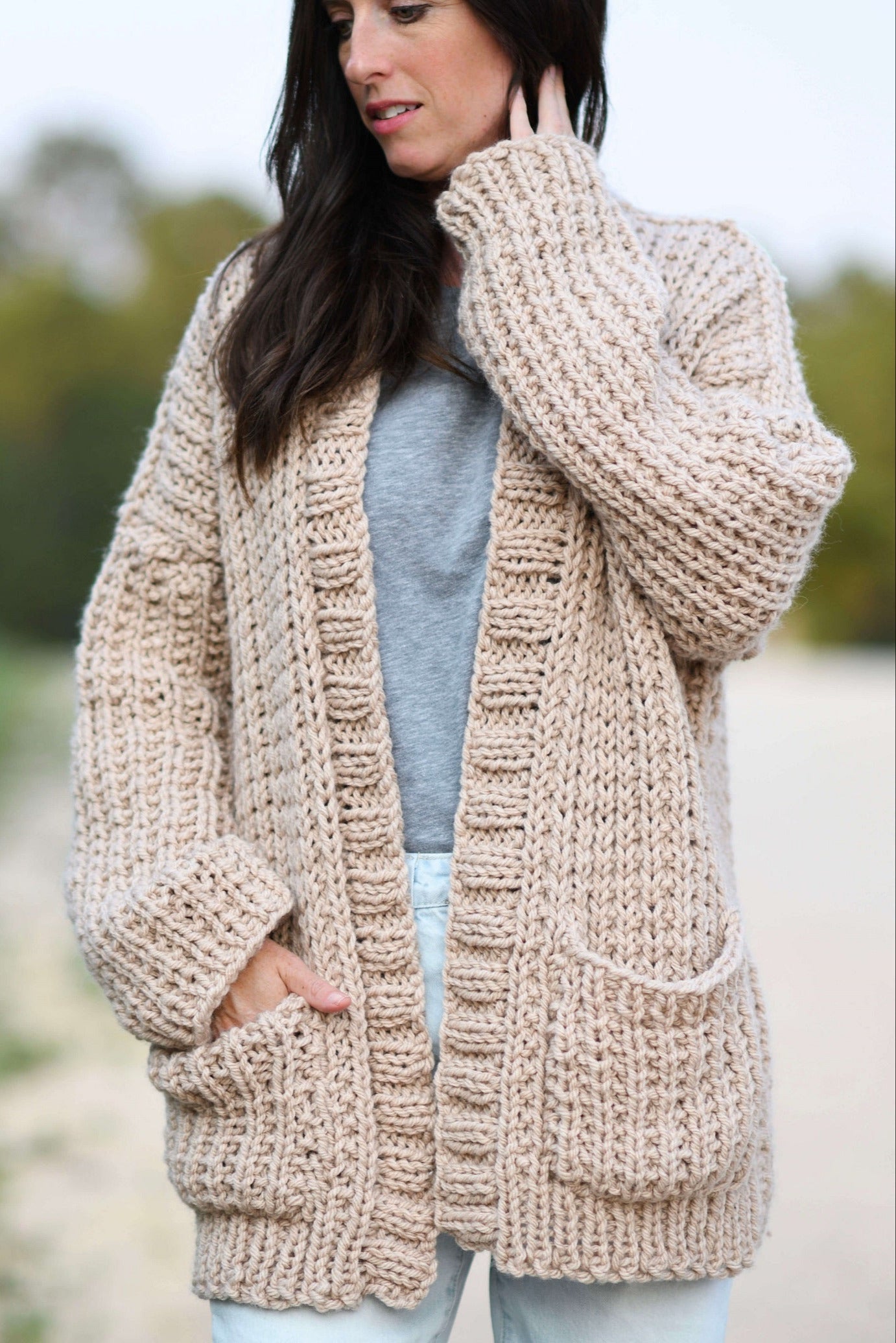 Knit Kit - My Big Comfy Ribbed Cardi