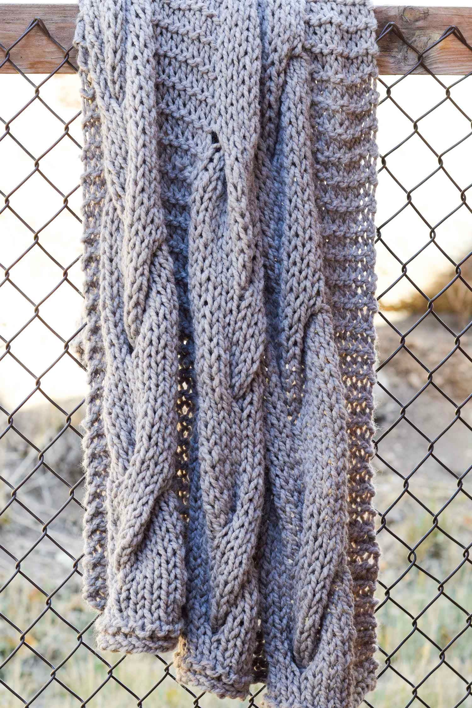 Knit Kit - Grand Cables Throw