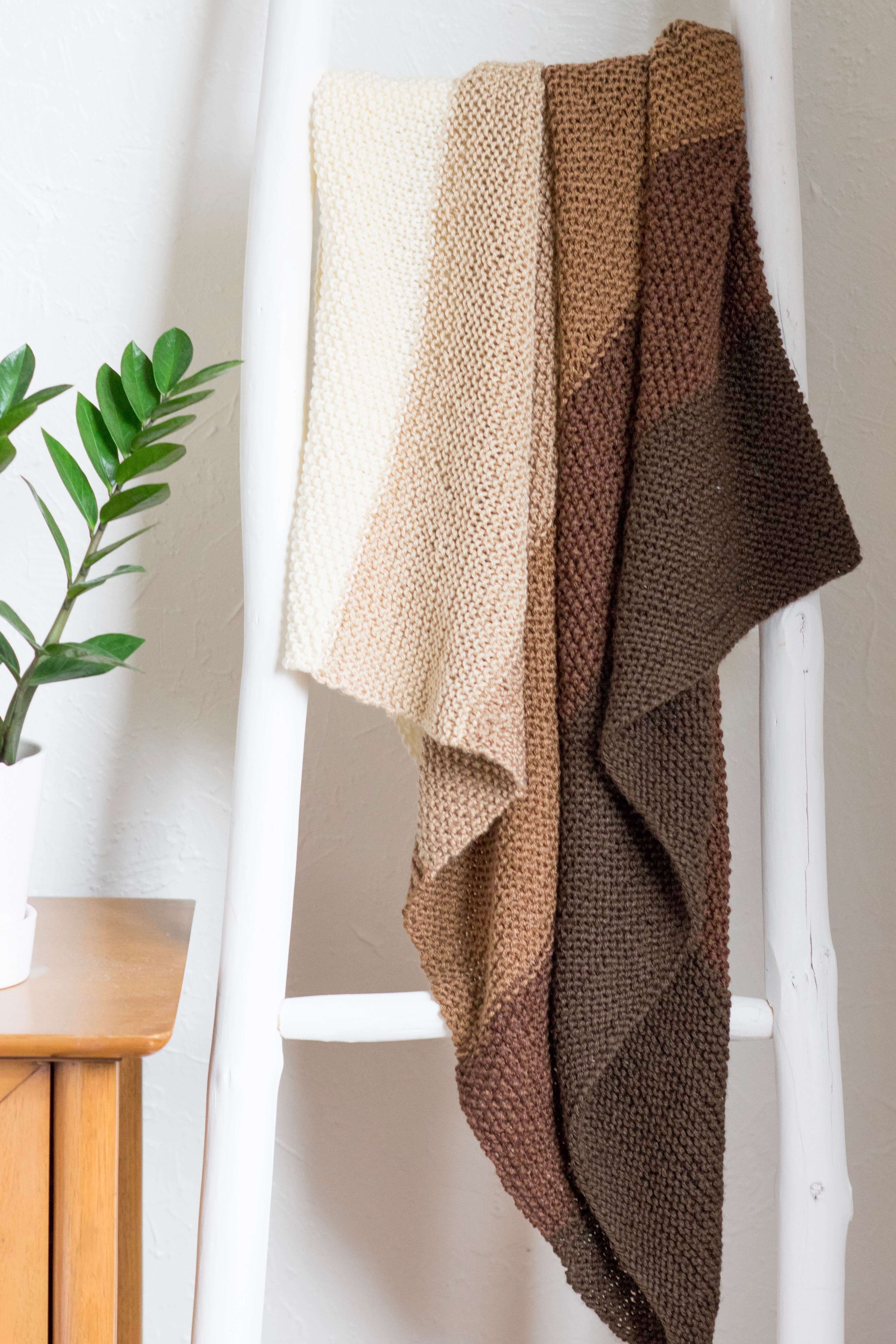 Knit Kit - Two Stitch Fade Blanket
