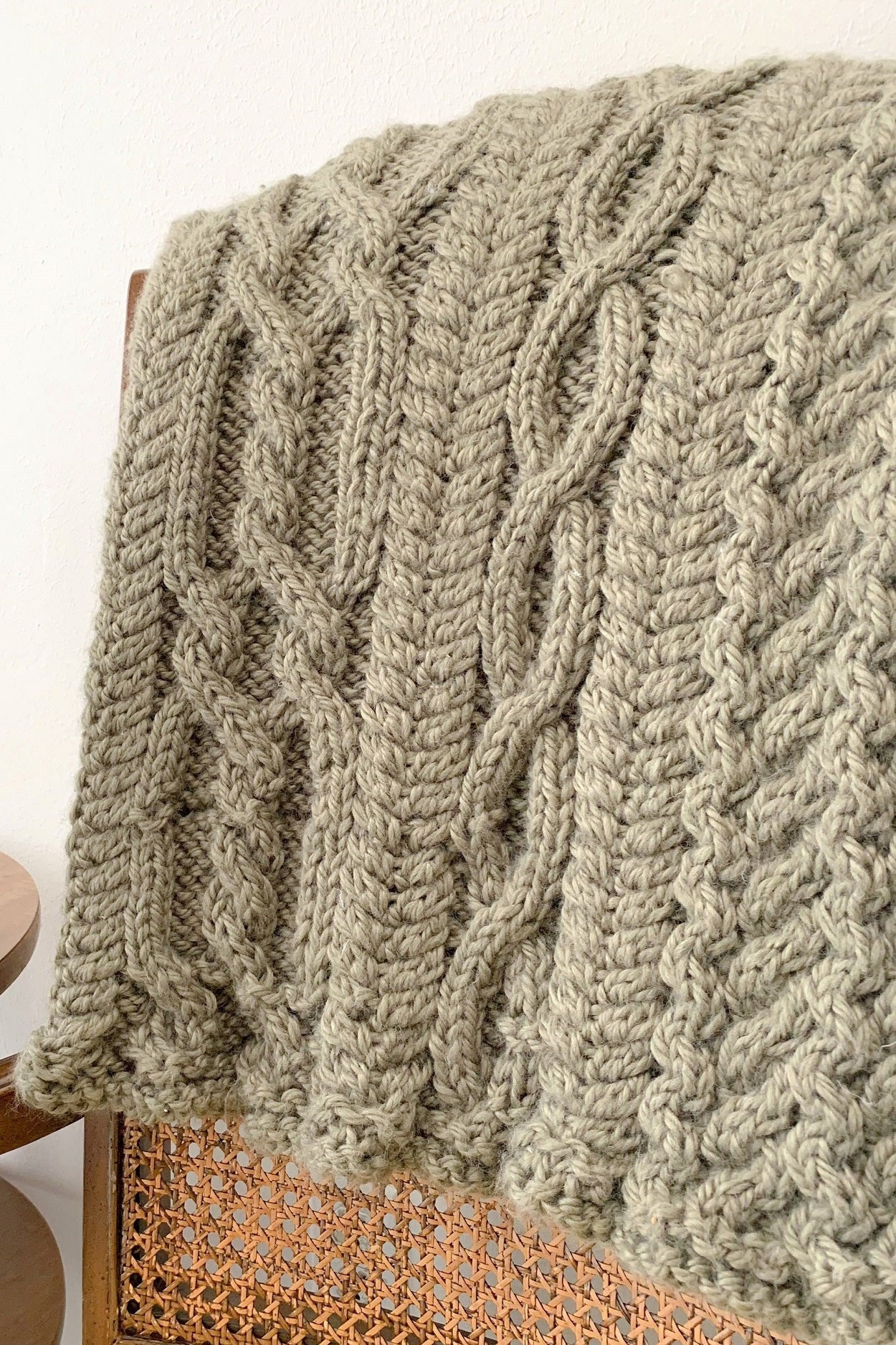 Knit Kit - The Beck Cable Throw