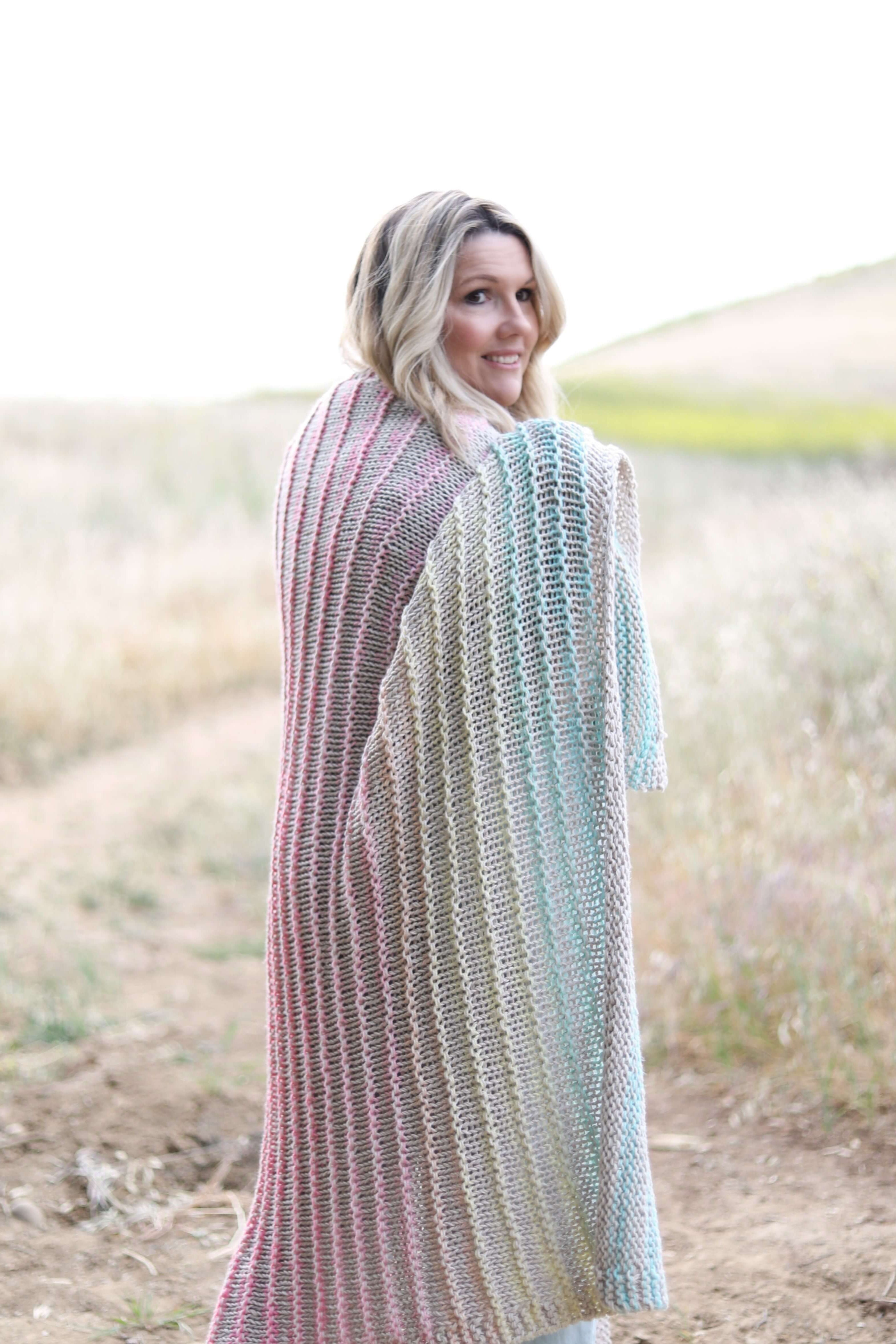 Knit Kit - Rainbow Flow Throw