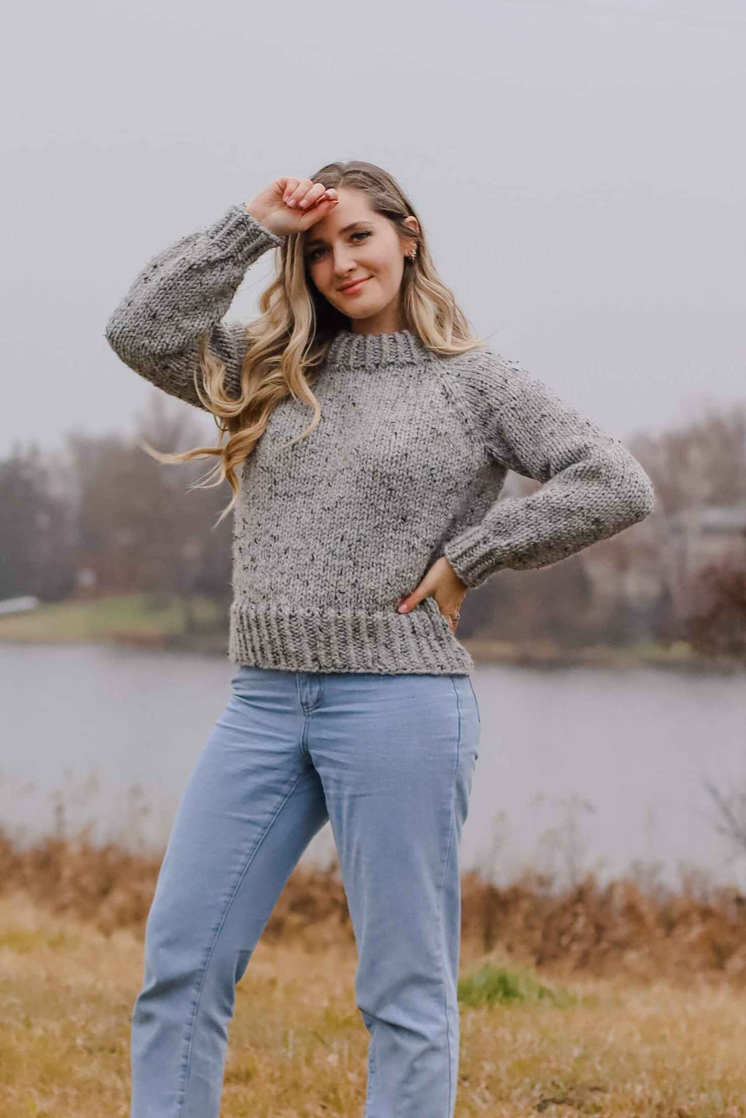 Knit Kit - Hazy River Raglan