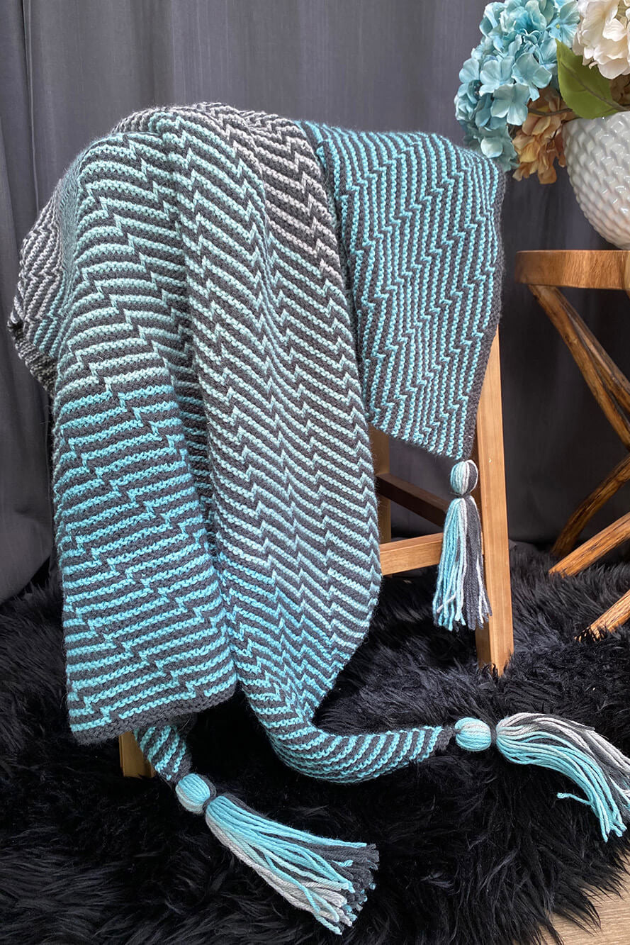 Knit Kit - The Knit Mosaic Throw
