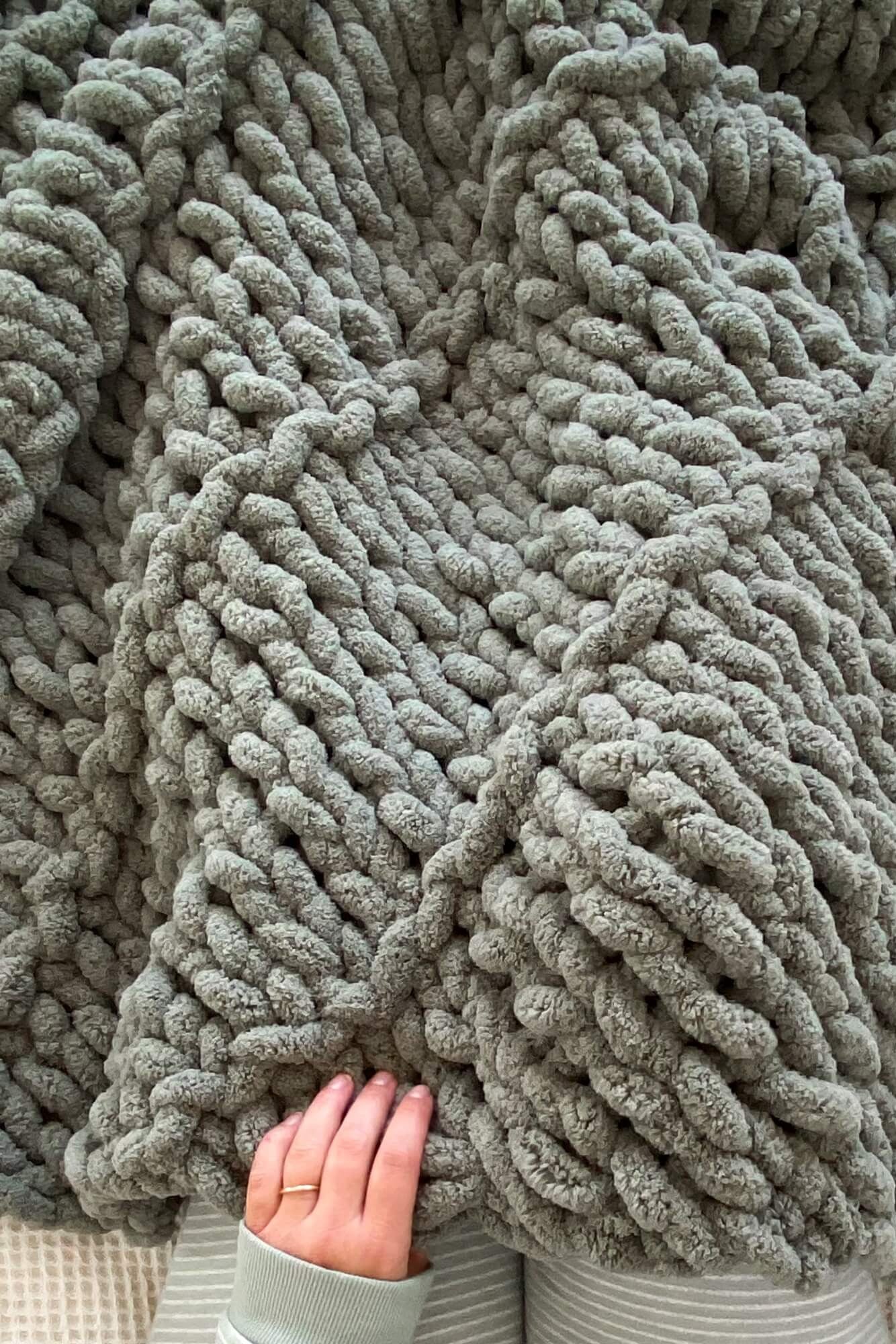 Knit Kit - Sage Throw