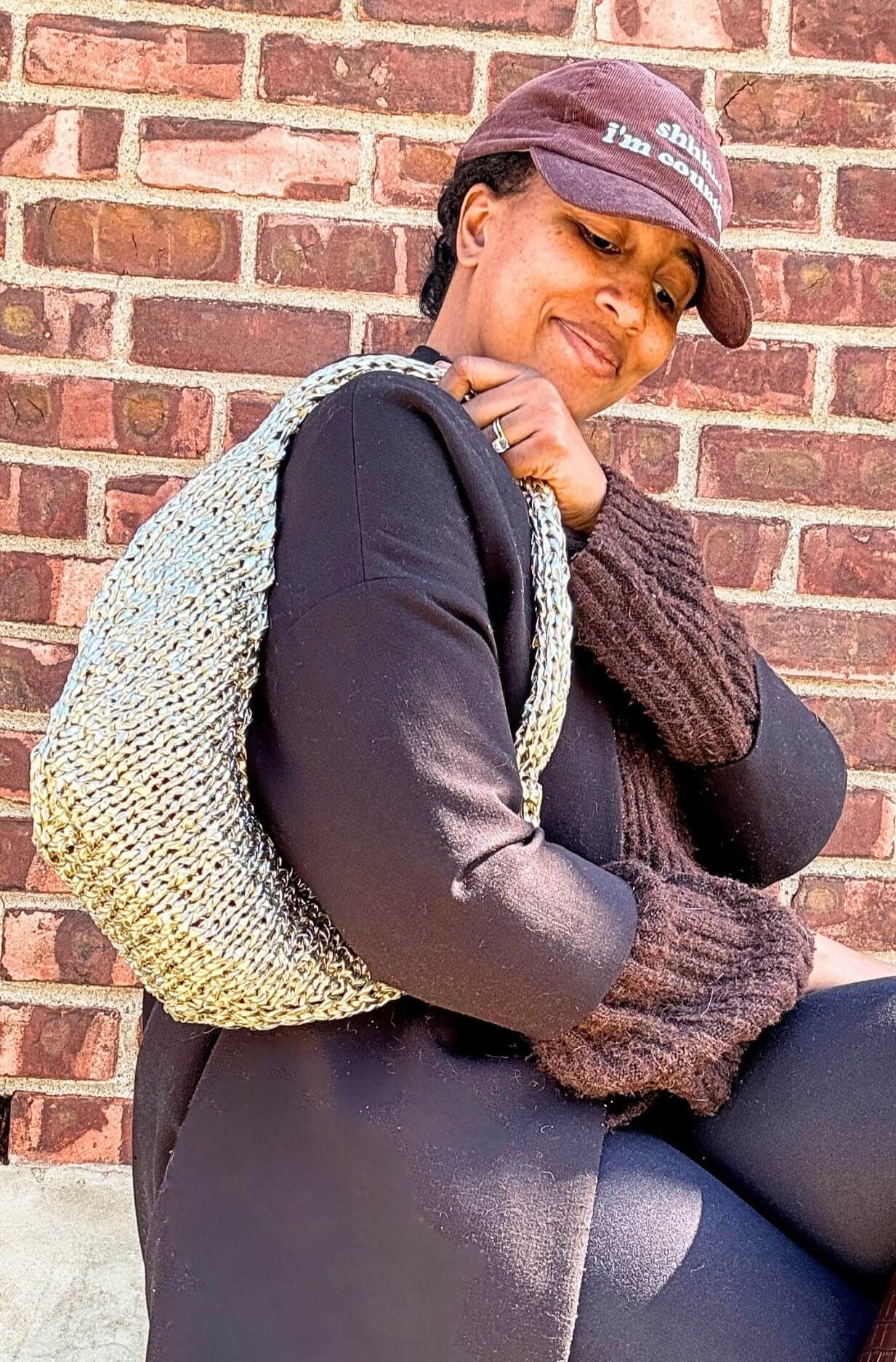 Knit Kit - Knit Crescent Bag