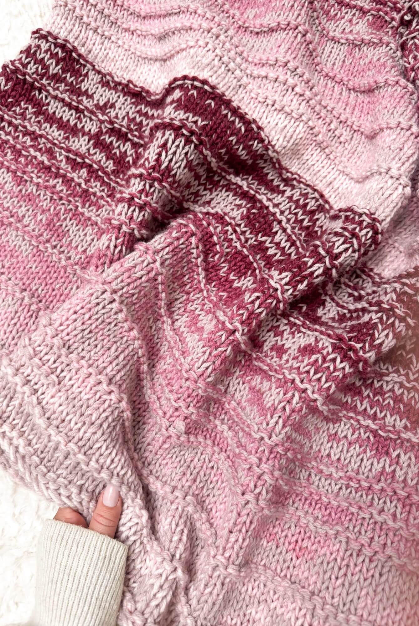 Knit Kit -Sugar Plum Throw