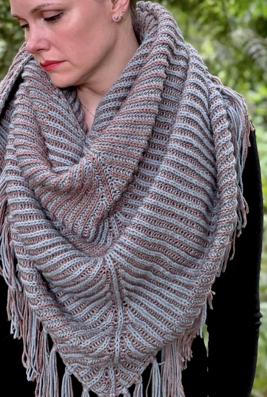 Knit Kit - Flip Side Shawl