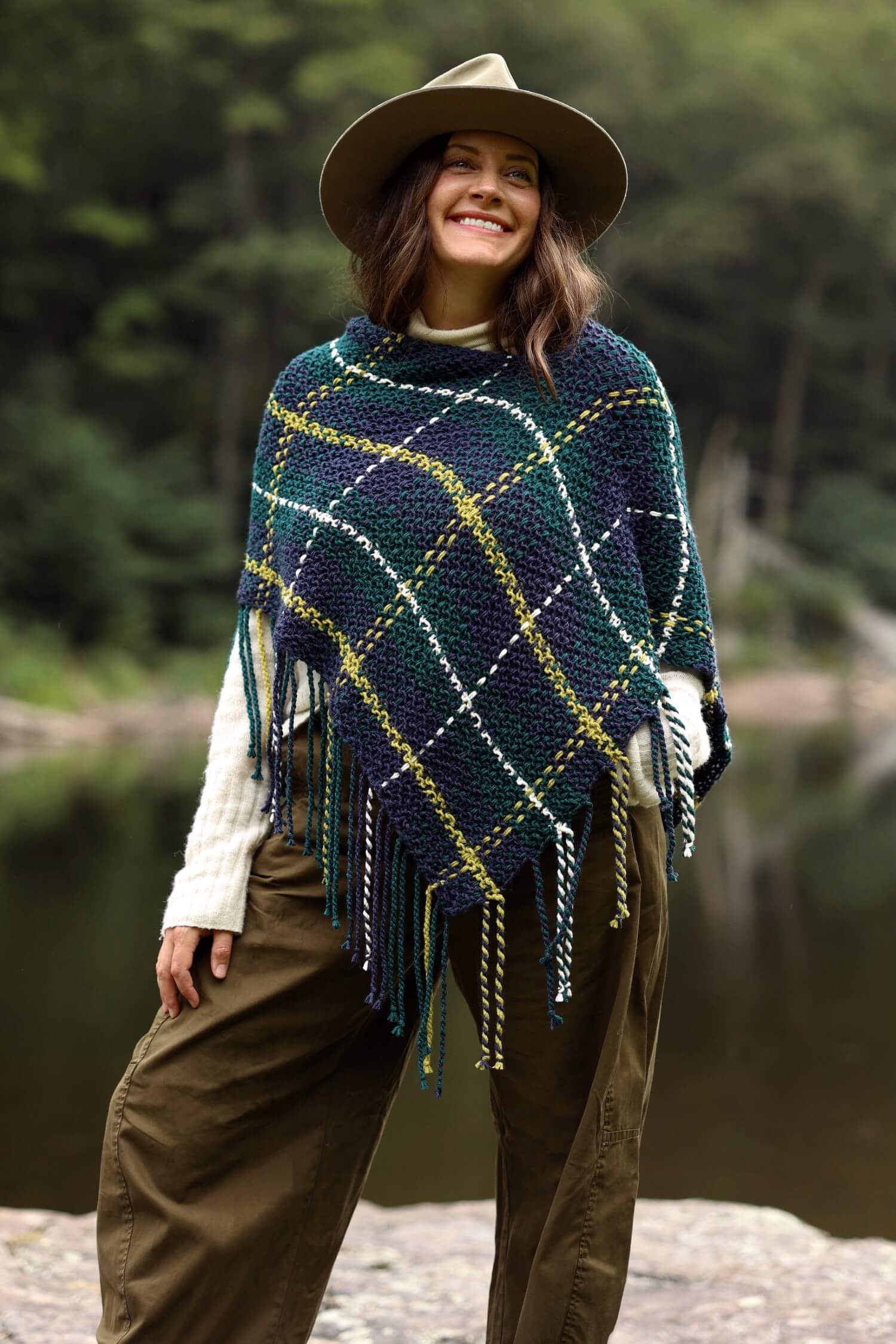 Knit Kit - Glasgow Plaid Poncho