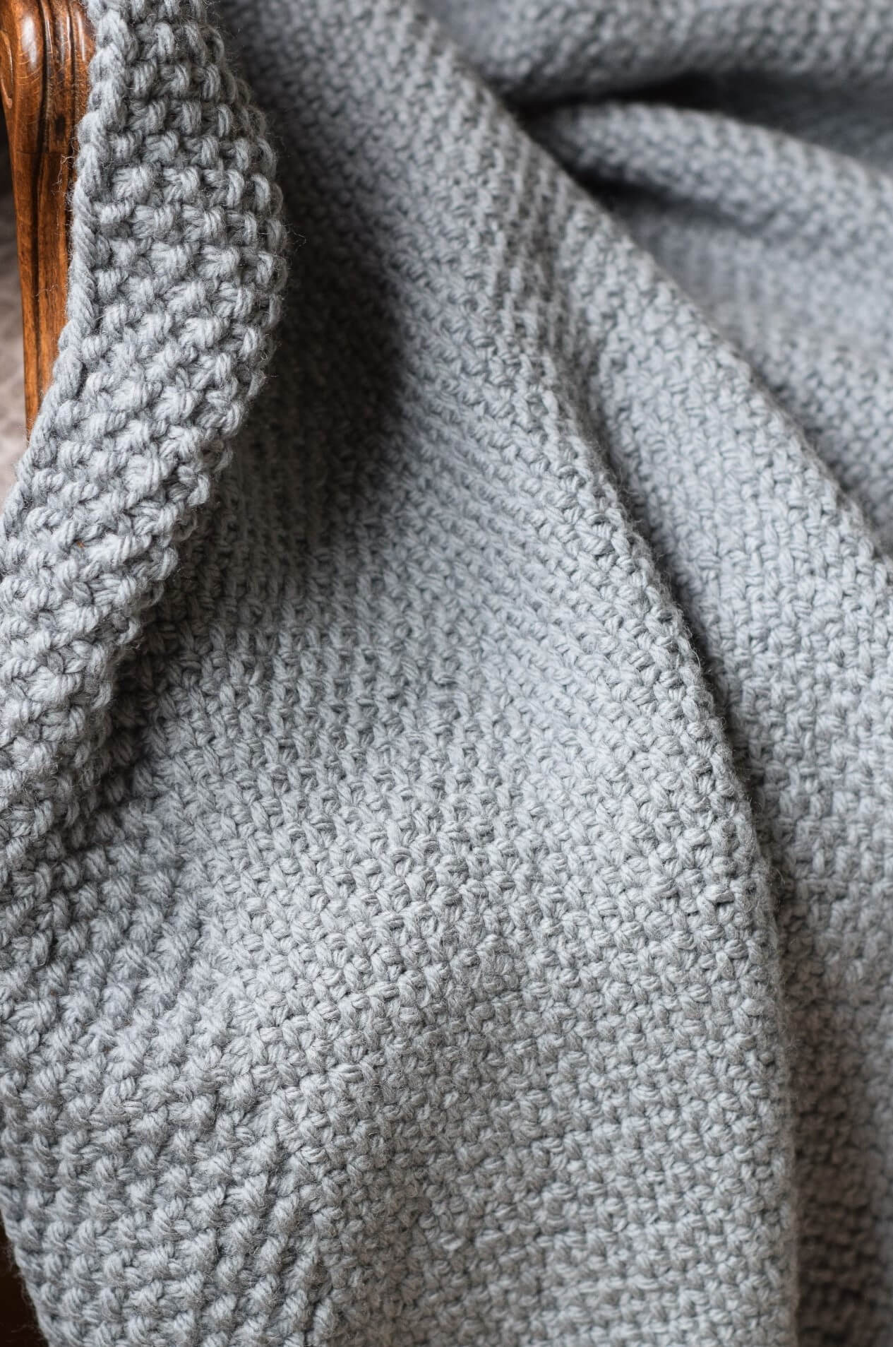 Knit Kit - Homestead Linen Stitch Blanket
