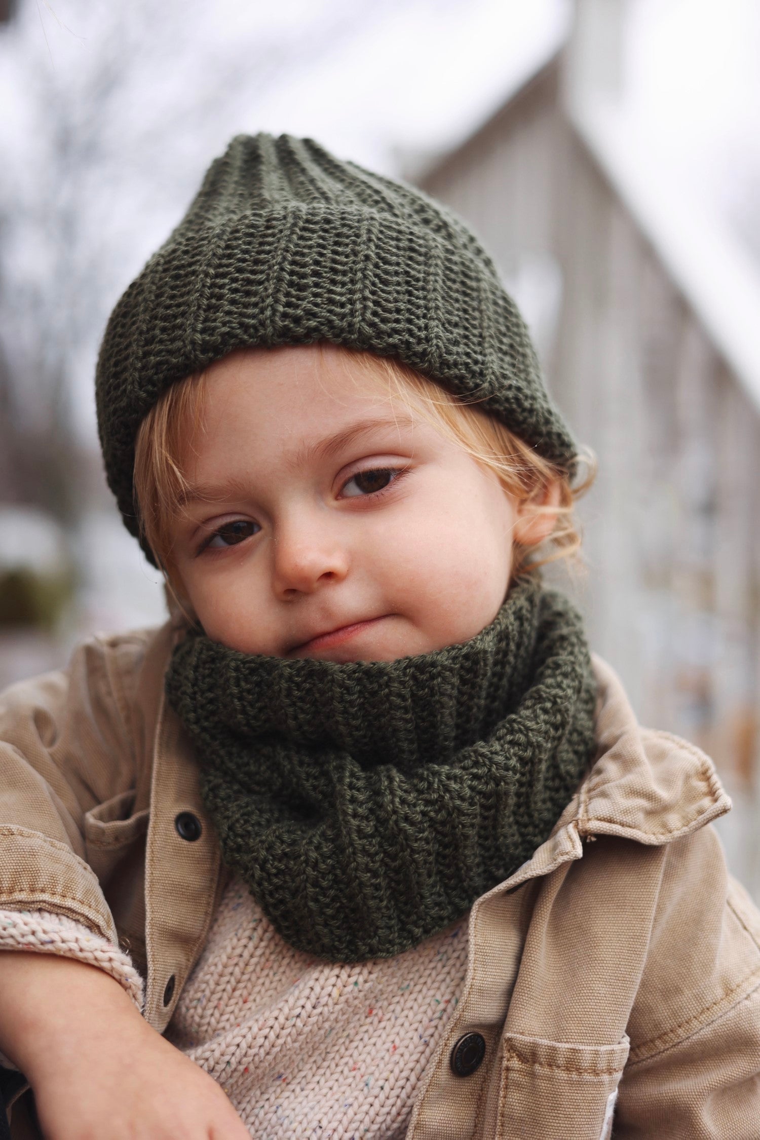 Knit Kit - Trailway Hat + Cowl Set