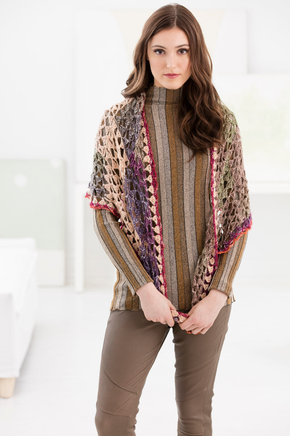 Lacy Squares Shawl (Crochet)