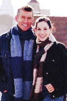 2 Color Crocheted Scarf Pattern