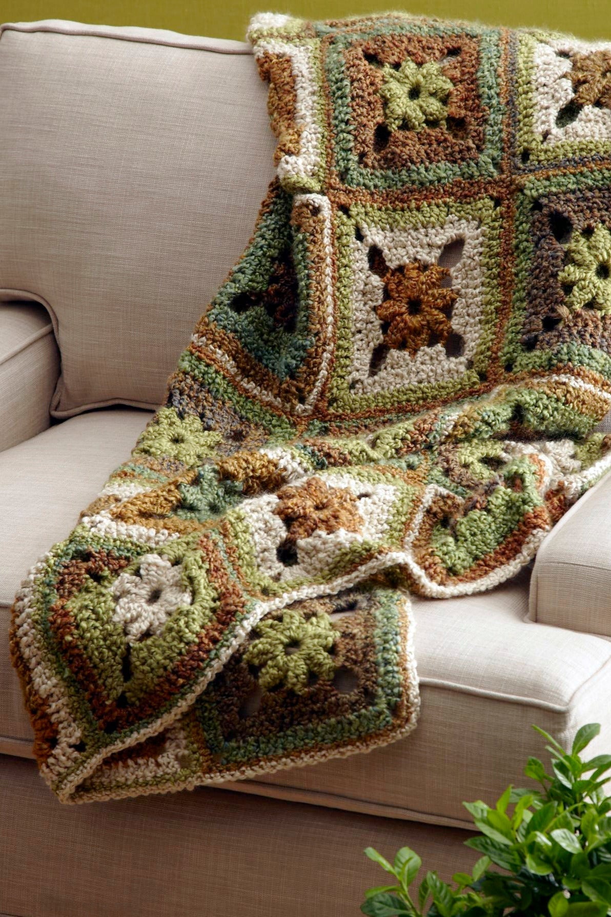 Calm Green Throw Pattern (Crochet)