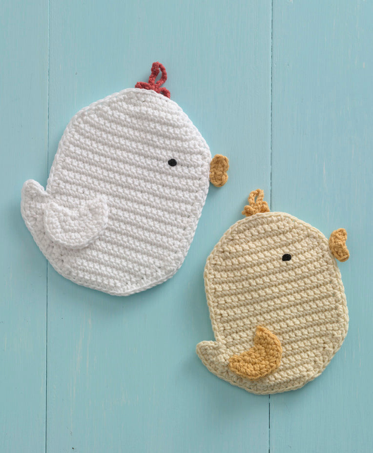Chickadee Potholder (Crochet)