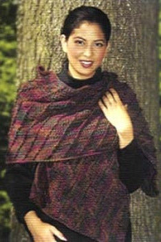 1-2-3 Easy Diagonal Shawl Scarf Pattern (Crochet)