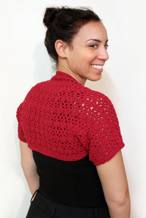 Lacy Springtime Shrug Pattern (Crochet)