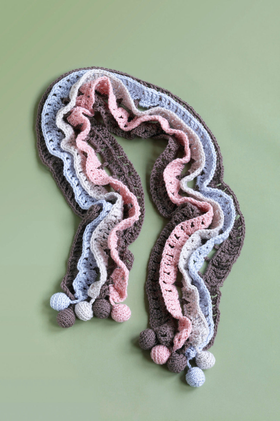 Layered Parfait Scarf (Crochet)