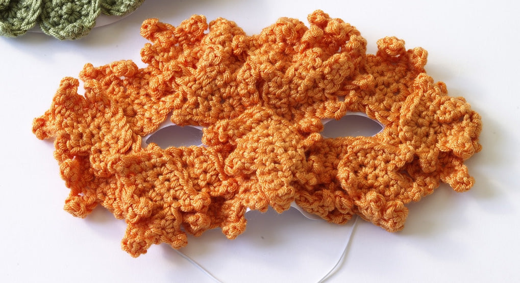 Leaf Mask Pattern (Crochet) - Version 2