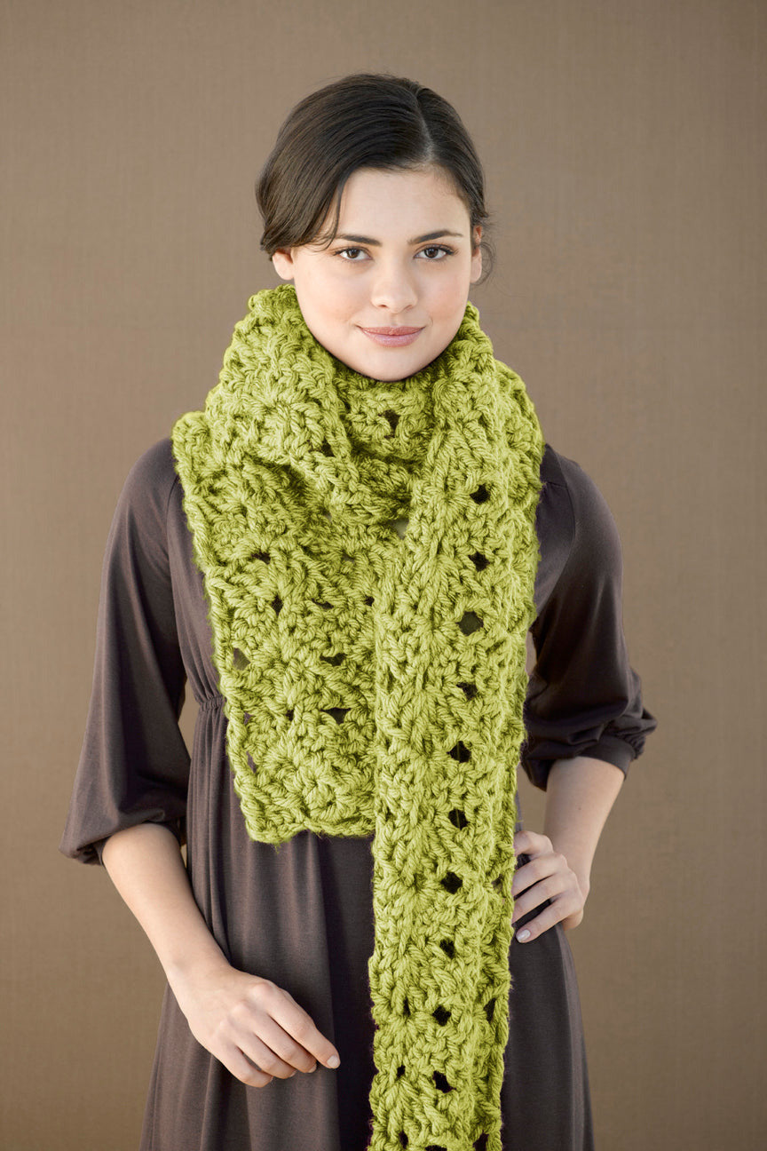 Lettuce Lace Scarf (Crochet)
