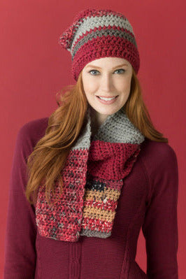 Level 2 - Easy Crochet Scarf & Hat - Version 1