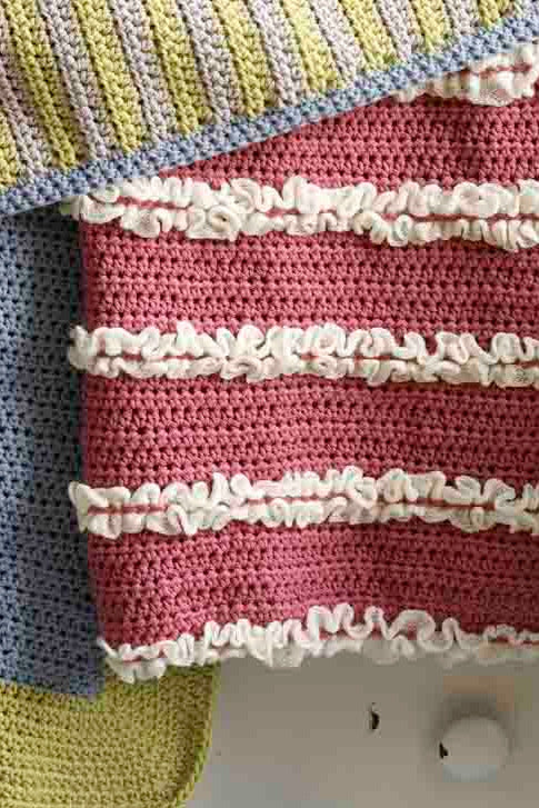 Make It Yours Ruffled Baby Blanket Pattern (Crochet)