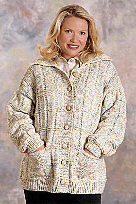 Box Stitch Cardigan Knit