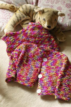 Bright Baby Cardigan Pattern (Knit)