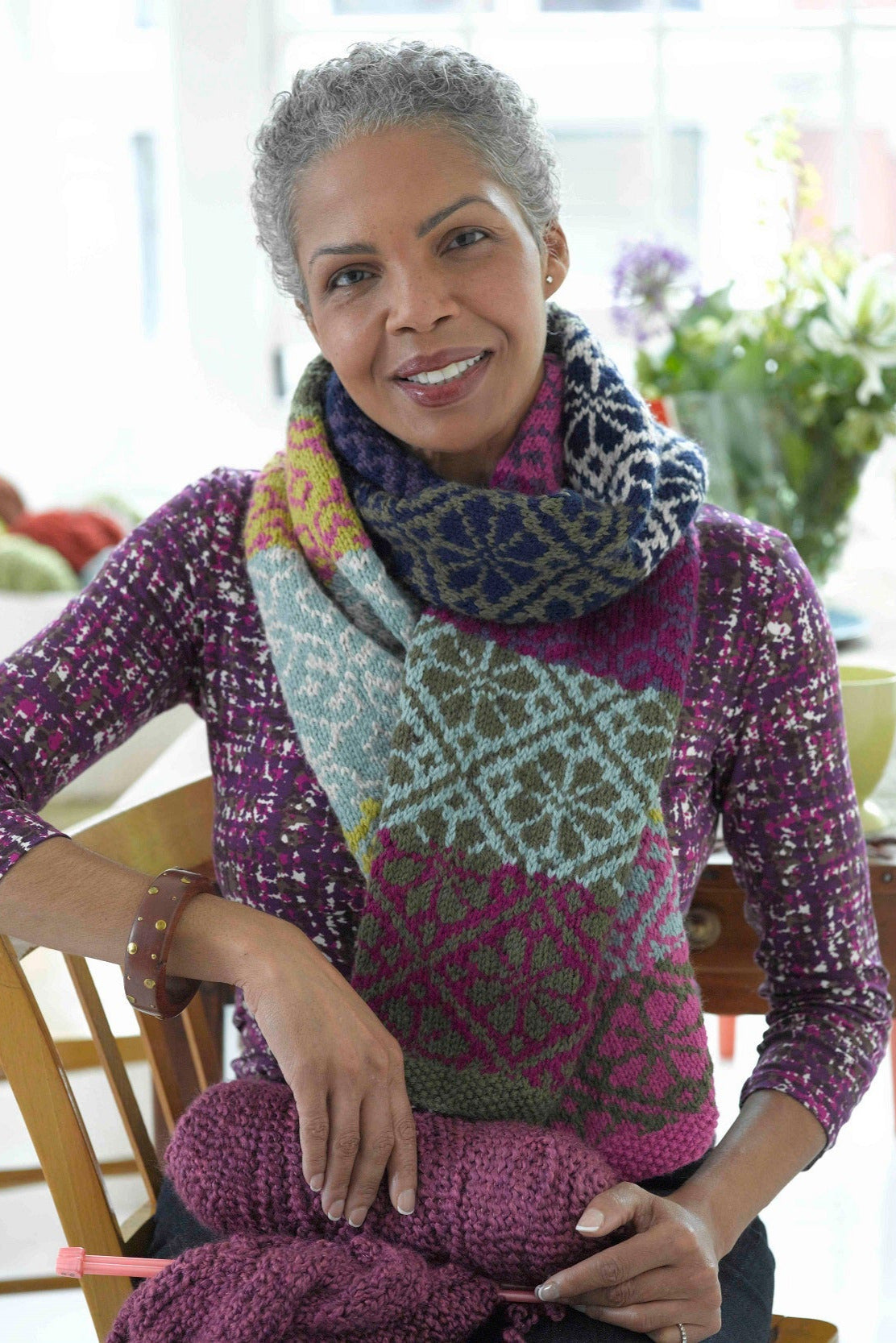Bright Lights Scarf (Knit)