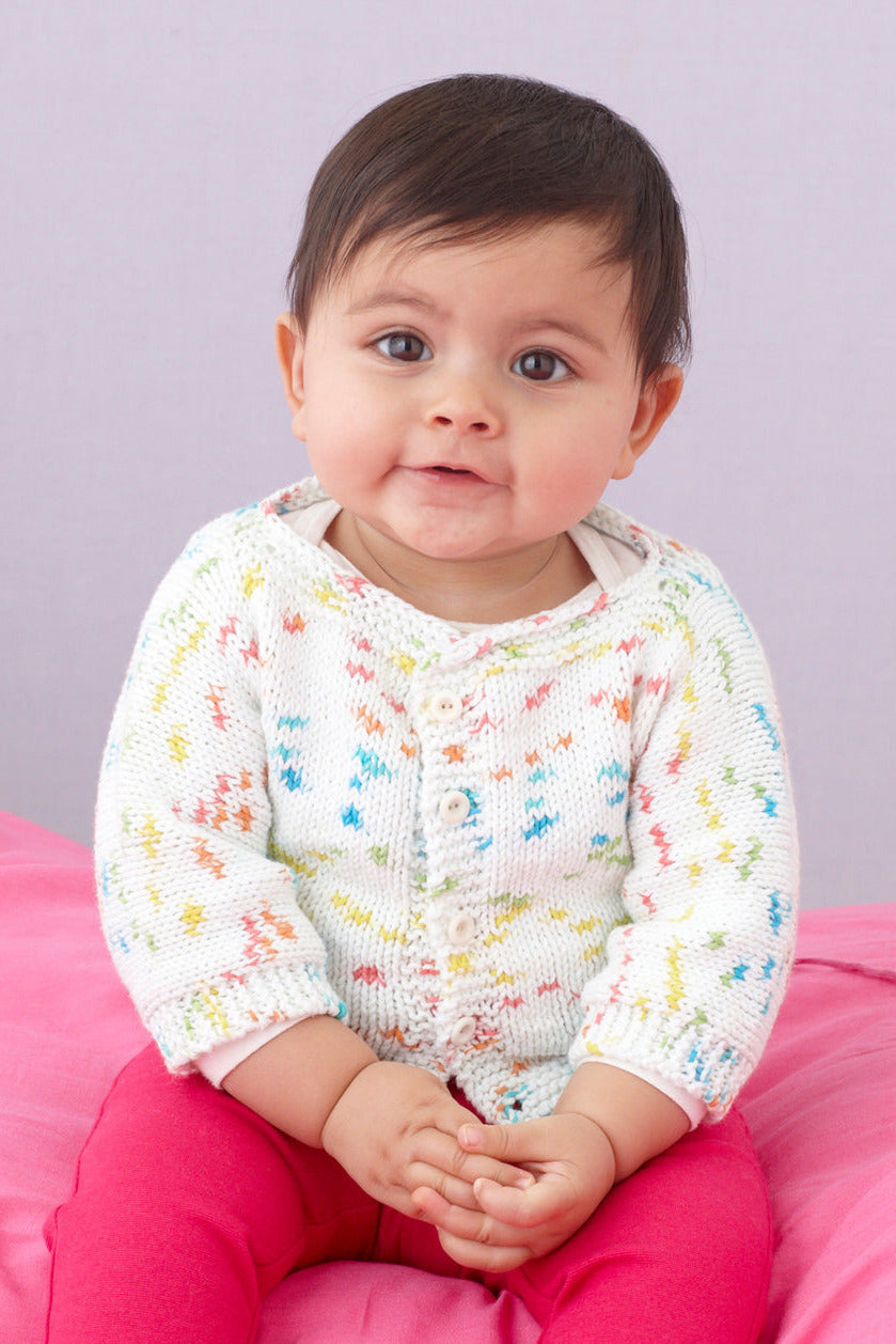 Bright Spots Baby Cardigan Pattern (Knit)