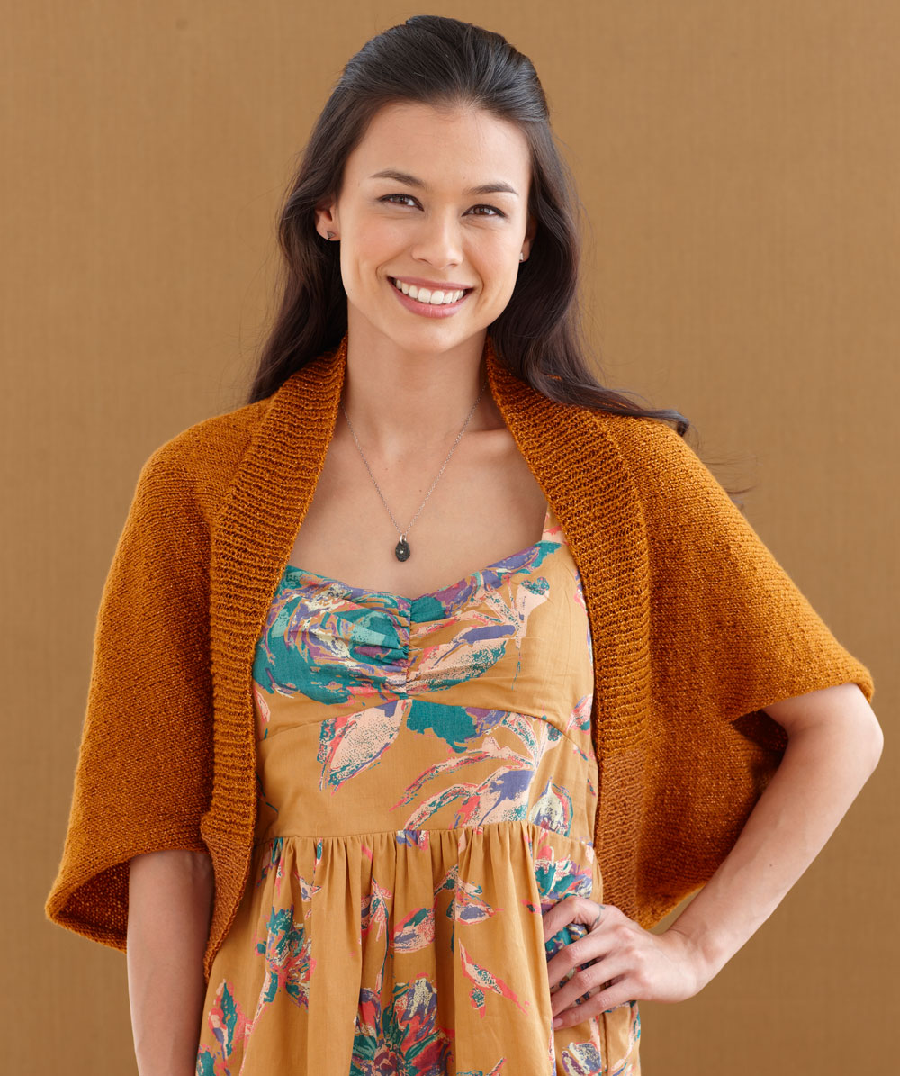 Burnished Bronze Shrug Pattern (Knit)