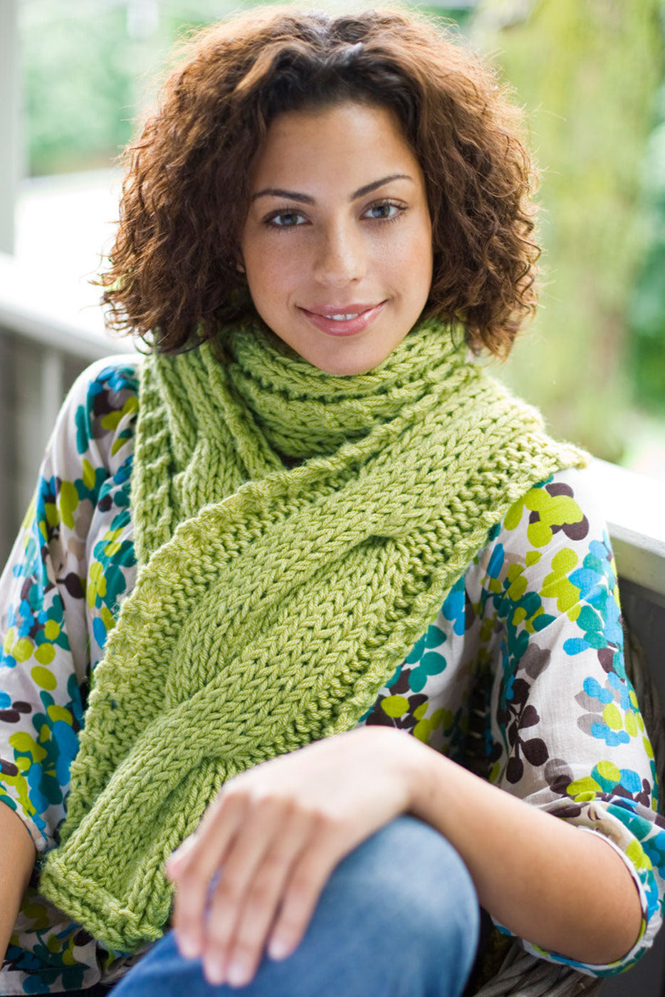 Cable Panel Scarf Pattern (Knit) - Version 2