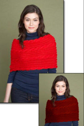 Cabled Poncho Pattern (Knit)