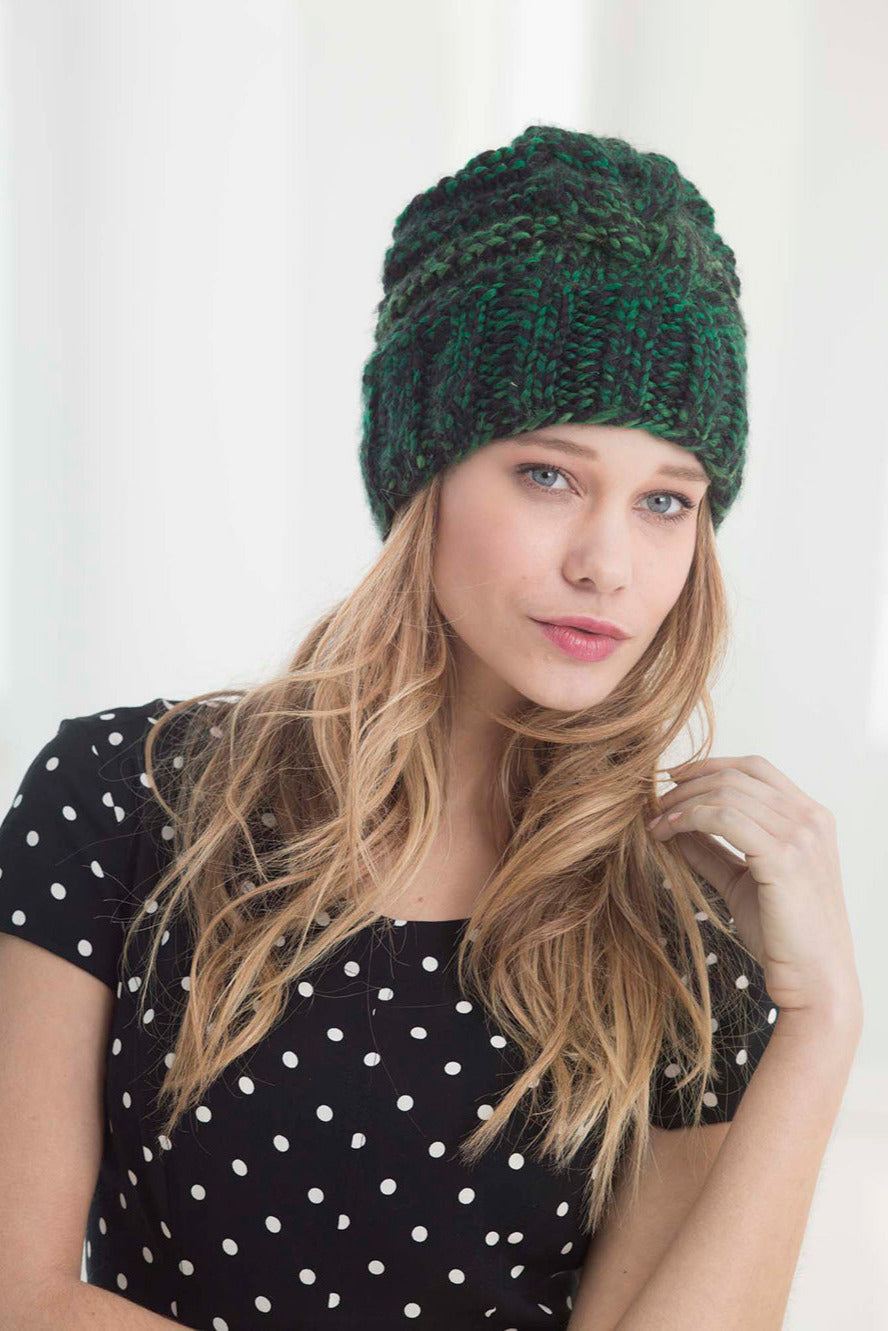 Cables And Ridges Hat Pattern (Knit)