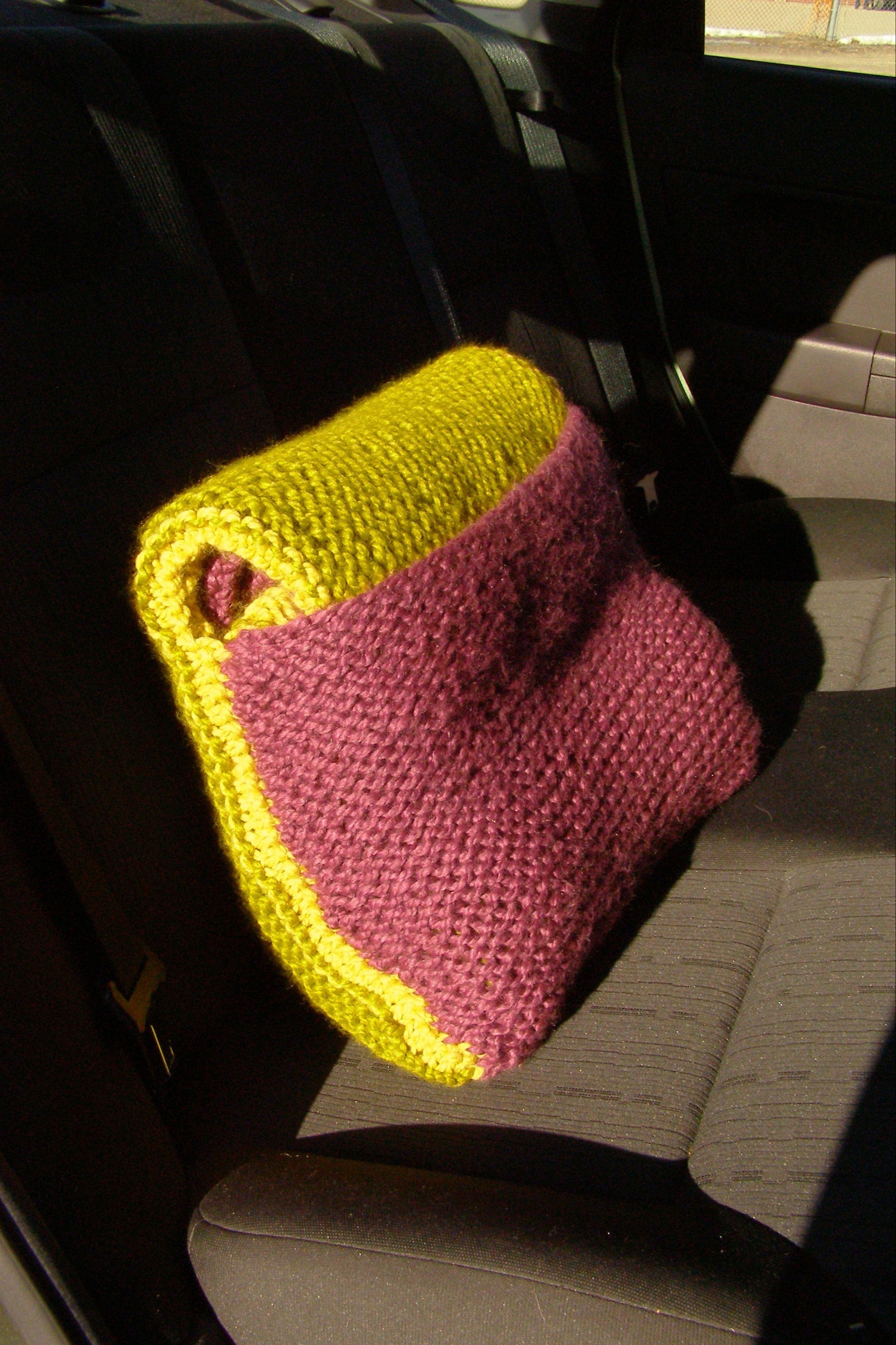 Car Blanket / Pillow (Knit)