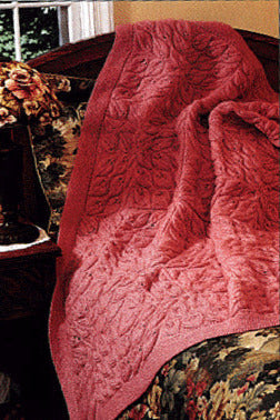 Cascading Leaves Throw Pattern (Knit) - Version 1