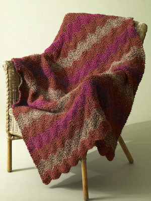 Catch the Wave Afghan Pattern (Knit) - Version 2