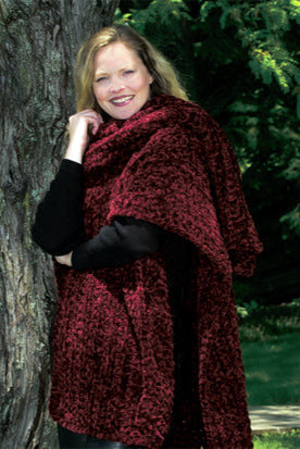 Chenille Thick and Quick Wrap (Knit)