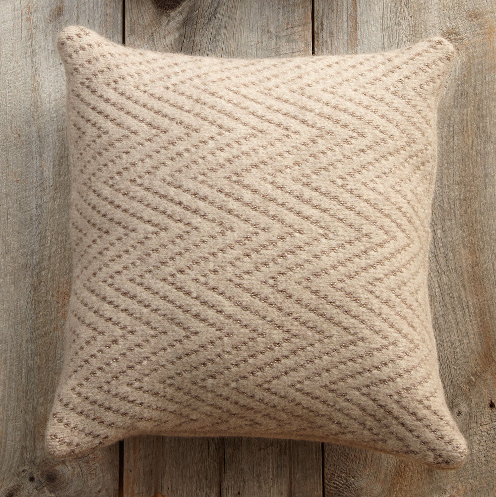 Chevron Felted Pillow Pattern (Knit)