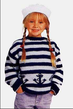 Child's Knitted Sailor Hat Pattern (Knit)