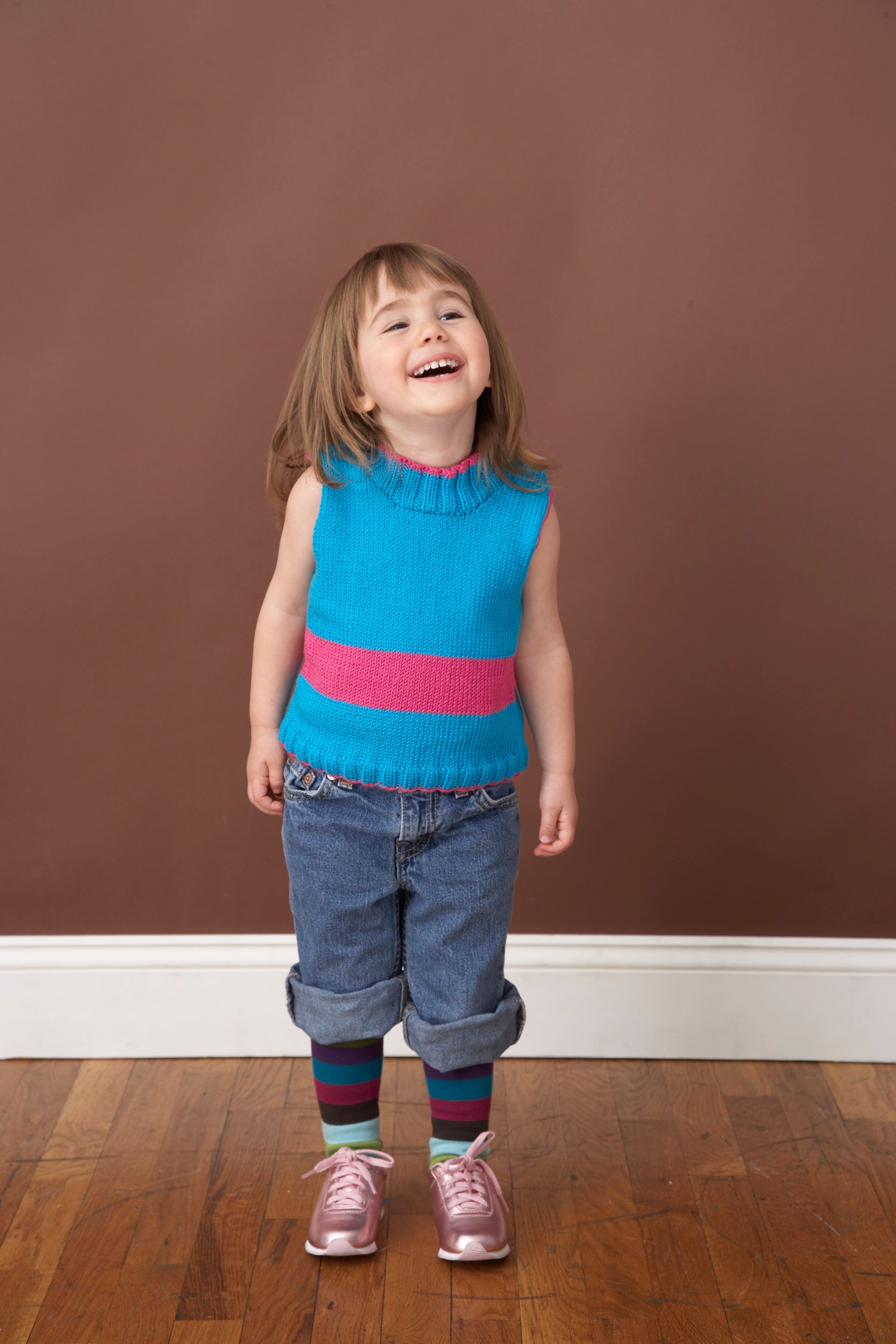 Child's Sporty Stripe Top Pattern (Knit)