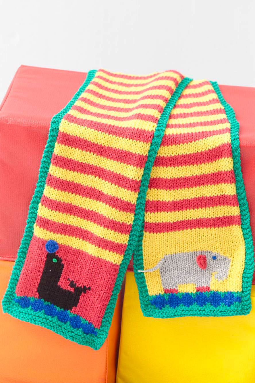 Circus Scarf Pattern (Knit)